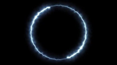 Infinite continual circular background. Seamless loop circle animated. Loopable ring continuous effect. 4K.