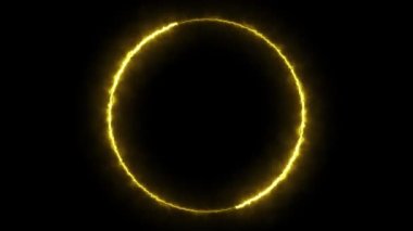 Infinite continual circular background. Seamless loop circle animated. Loopable ring continuous effect. 4K.