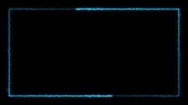 Infinite continual frame background. Seamless loop rectangle animated. Loopable continuous effect. 4K.