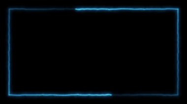 Infinite continual frame background. Seamless loop rectangle animated. Loopable continuous effect. 4K.