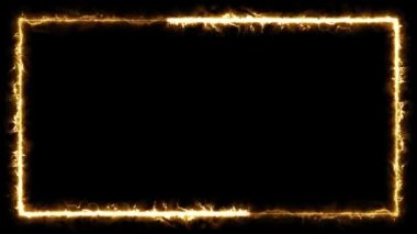 Infinite continual frame background. Seamless loop rectangle animated. Loopable continuous effect. 4K.