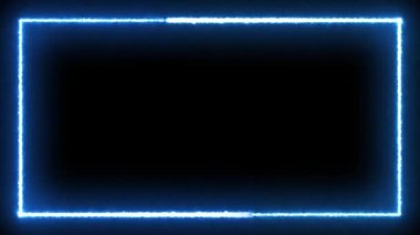Infinite continual frame background. Seamless loop rectangle animated. Loopable continuous effect. 4K.