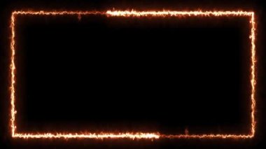 Infinite continual frame background. Seamless loop rectangle animated. Loopable continuous effect. 4K.