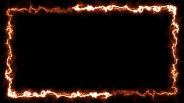 Infinite continual frame background. Seamless loop rectangle animated. Loopable continuous effect. 4K.