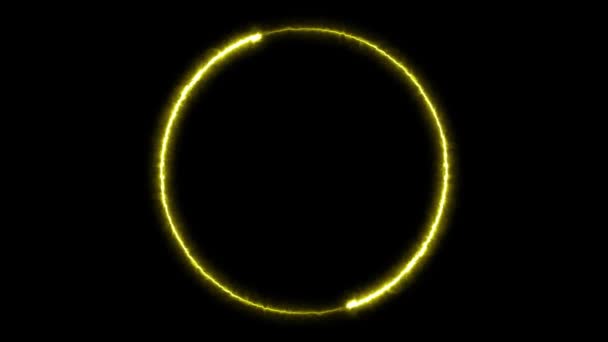 Infinite Continual Circular Background Seamless Loop Circle Animated Loopable Ring — Stock video