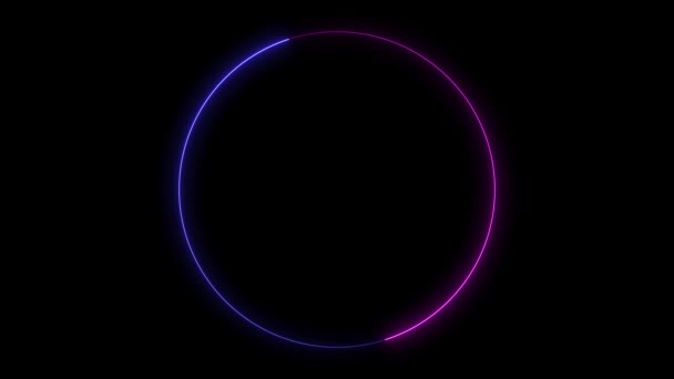 Infinite Continual Circular Background Seamless Loop Circle Animated Loopable Ring — Stock Video