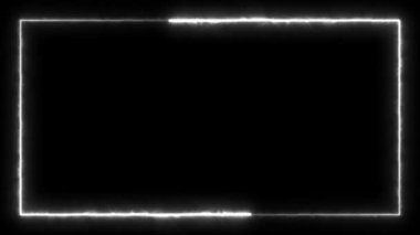 Infinite continual frame background. Seamless loop rectangle animated. Loopable continuous effect. 4K.