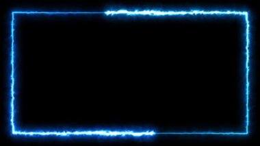 Infinite continual frame background. Seamless loop rectangle animated. Loopable continuous effect. 4K.