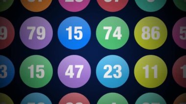 Carpet with colorful circles background. Camera moving on surface with colored rings. 3d 4k.