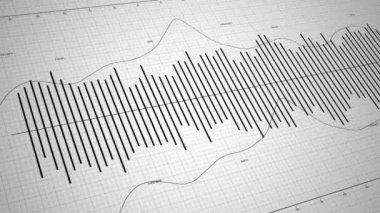 Financial and business animation, report and stats background, data numbers and infographics sequence, 4K video