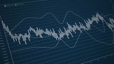 Financial and business animation, report and stats background, data numbers and infographics sequence, 4K video