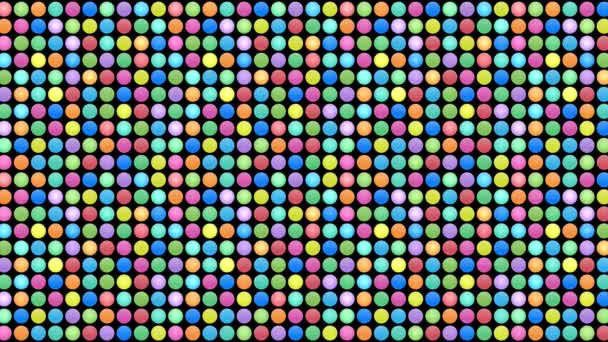 Carpet Colorful Circles Background Camera Moving Surface Colored Rings — Video