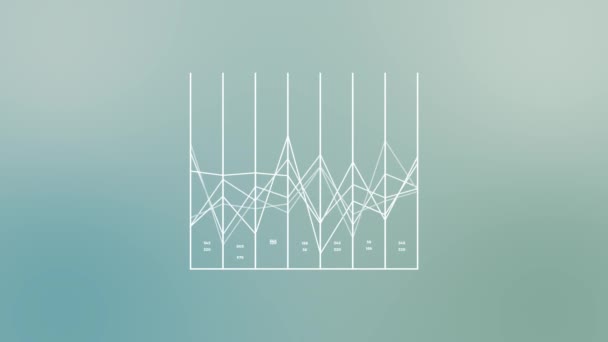 Financial Business Animation Report Stats Background Data Numbers Infographics Sequence — 비디오