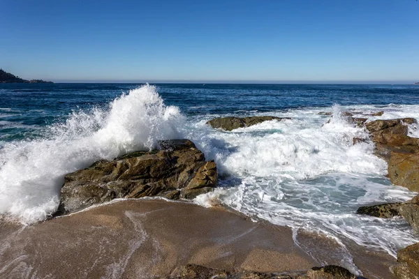 Olas Chocando Playa — Foto de Stock