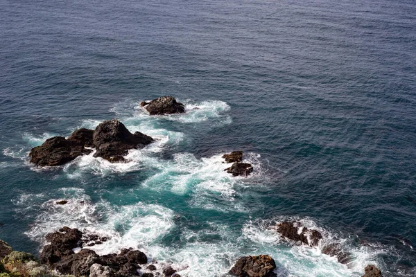 Vista Playa Costa California Con Rocas — Foto de Stock