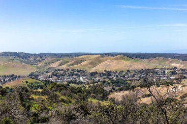 İsrail 'in kuzeyindeki Akdeniz Vadisi' nin manzarası