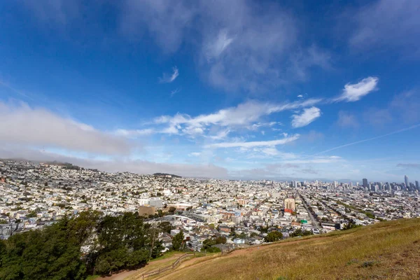 Вид Місто Сан Франциско Usa Пагорба — стокове фото