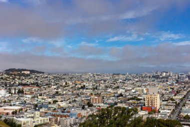 San Francisco şehrinin havadan görünüşü, CA USA