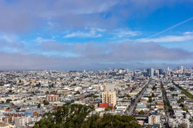 San Francisco şehrinin havadan görünüşü, CA USA