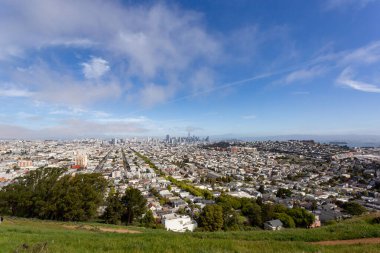 San Francisco şehrinin havadan görünüşü, CA USA