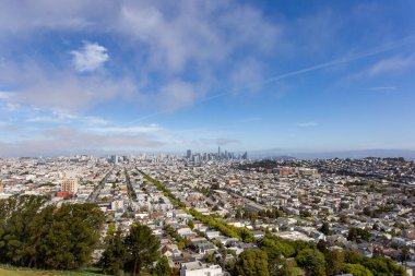 San Francisco şehrinin havadan görünüşü, CA USA