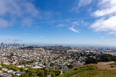 San Francisco şehrinin havadan görünüşü, CA USA