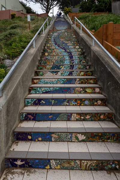 San Francisco Usa Stairs Park — Stock Photo, Image