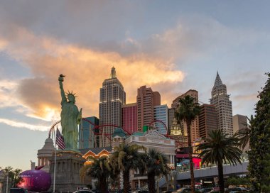 Las Vegas, Nevada ABD - Otel ve kumarhane manzarası