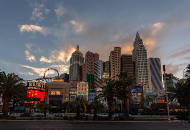 Las Vegas, Nevada, ABD - Otel ve kumarhane manzarası