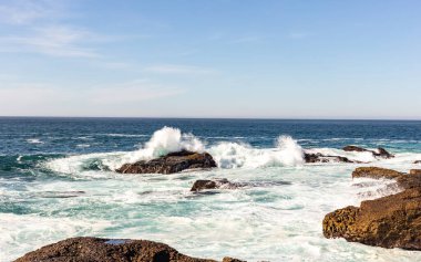 Güzel deniz manzarası. doğa arkaplanı
