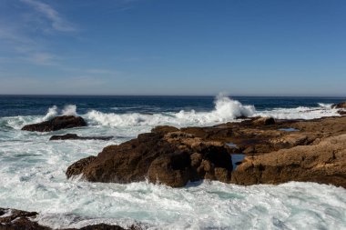 Deniz kıyısının güzel manzarası