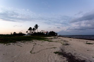 Güzel deniz manzarası ve kumsal.