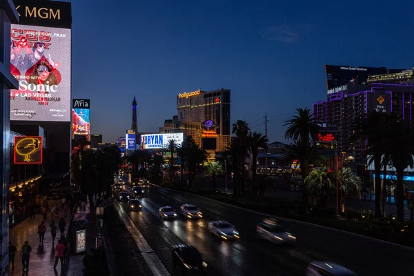 Nacht Uitzicht Stad Las Vegas Nevada Ons — Stockfoto