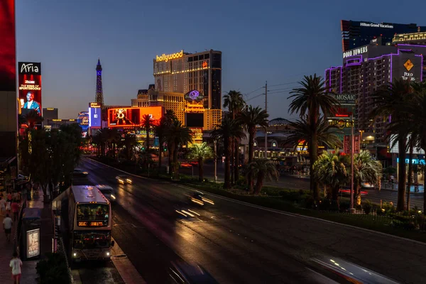 Night View City Las Vegas Nevada Εικόνα Αρχείου