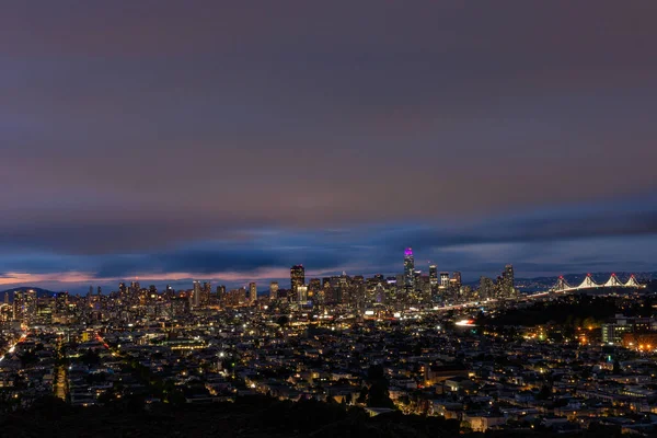 Night View City San Francisco — 图库照片