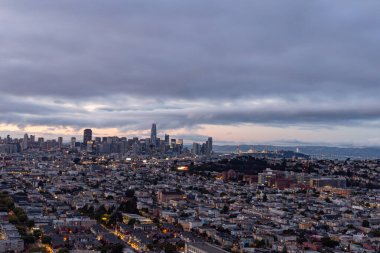 aerial view of the city of san francisco ca usa