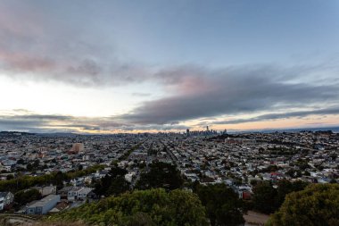 aerial view of the city of San Francisco, CA