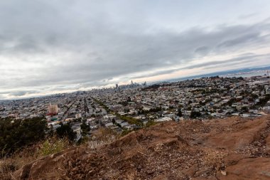 aerial view of the city of San Francisco CA USA