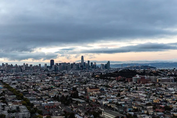 aerial view of the city of San Francisco CA USA