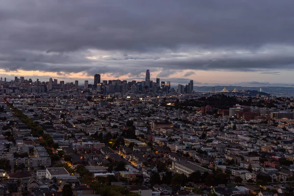 Aerial View City San Francisco Usa —  Fotos de Stock