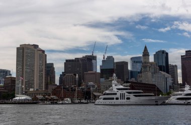 a  view on boston, ma, usa, a view on harbor