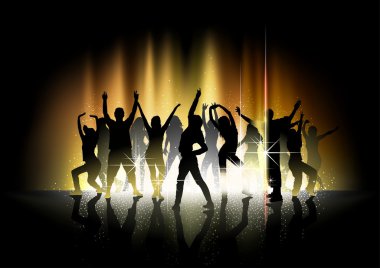 Dance and Light Show clipart