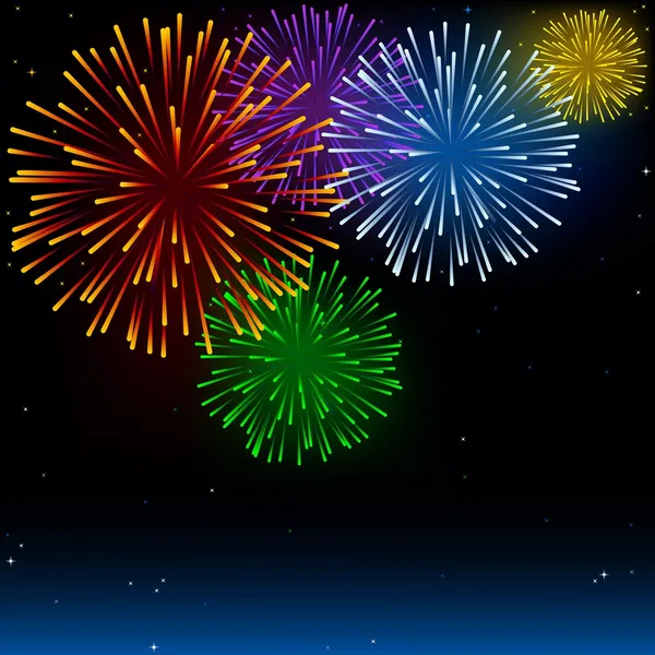 Fireworks — Stock Vector