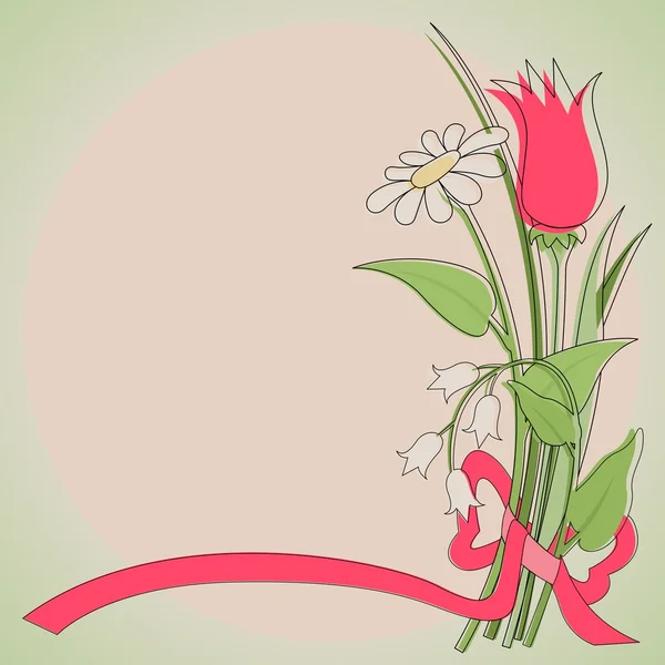 Fondo de flores — Vector de stock