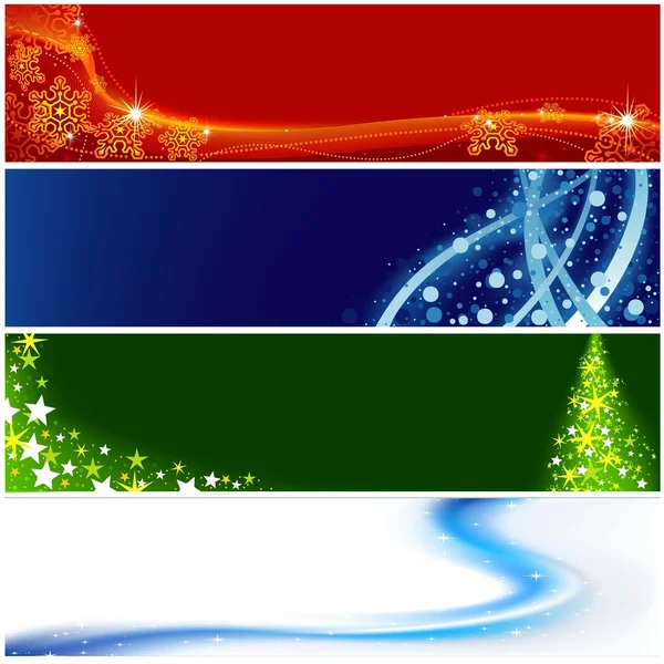 Kerstmis banners — Stockvector