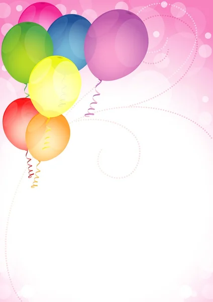 Balões de aniversário feliz —  Vetores de Stock