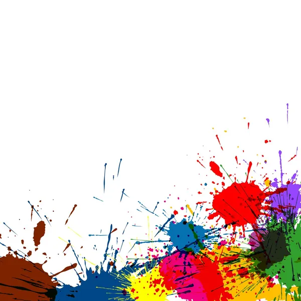 Splatter Paint Background — Stock Vector