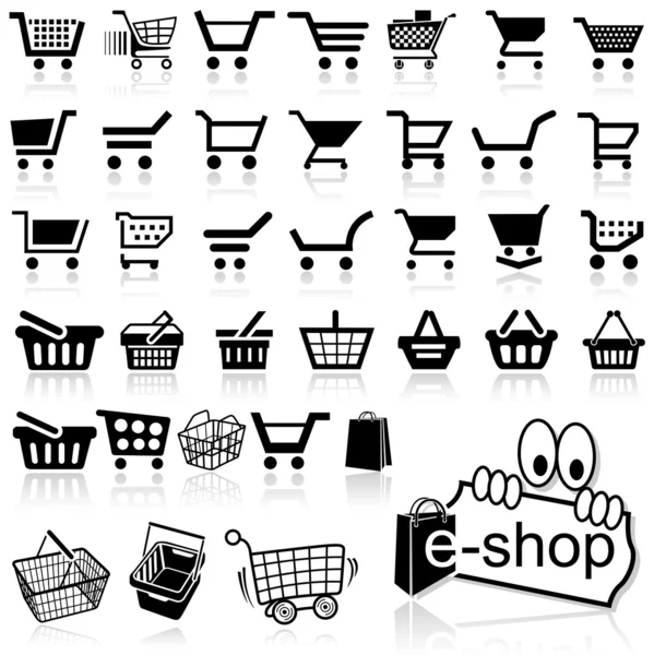 Icono del carrito de compras — Vector de stock