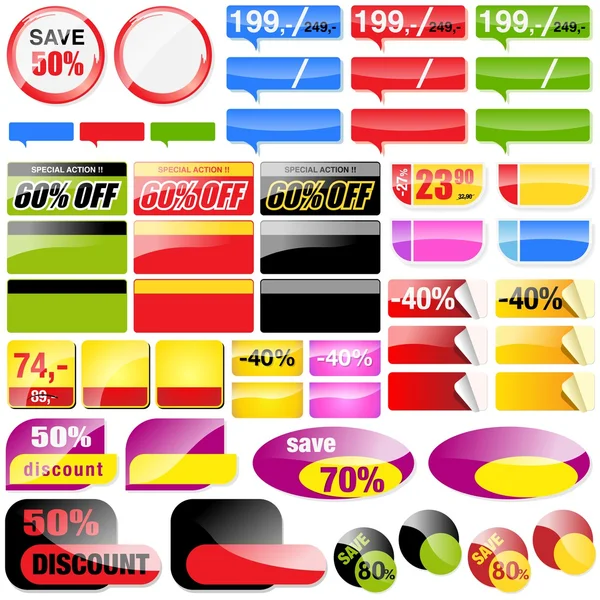 Retail verkoop tags — Stockvector