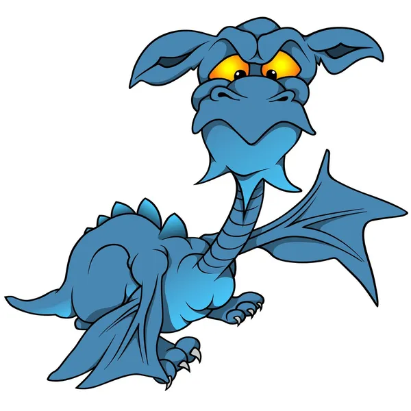 Синий дракон — стоковый вектор